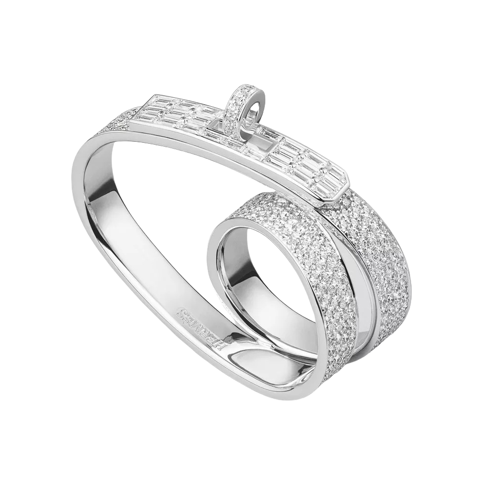 HMRS002 S925 Sterling Silver Kelly Gavroche Double rings - ccjewelryacc