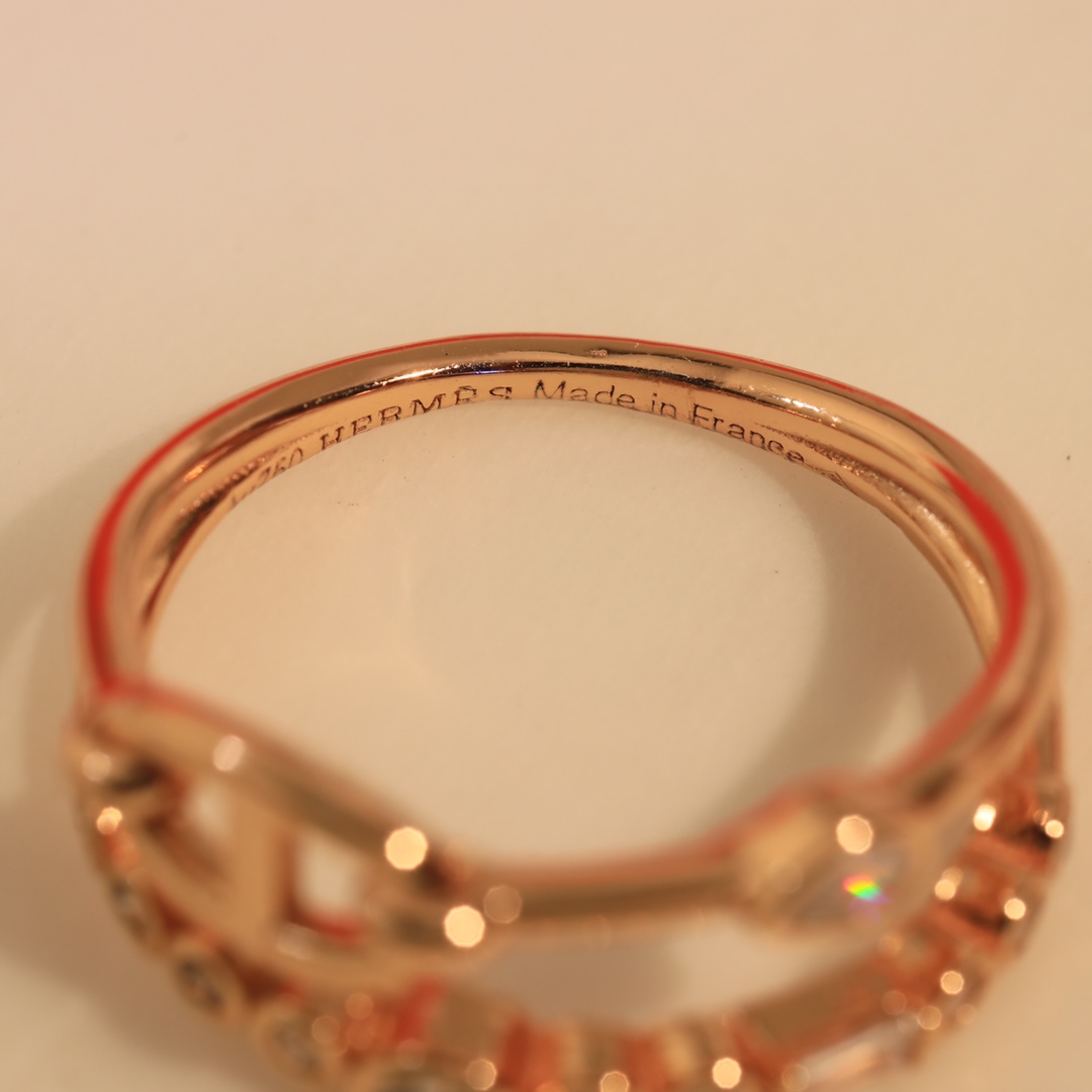 HMR020 Hermès Chaine d'Ancre Chaos Fancy Ring - ccjewelryacc