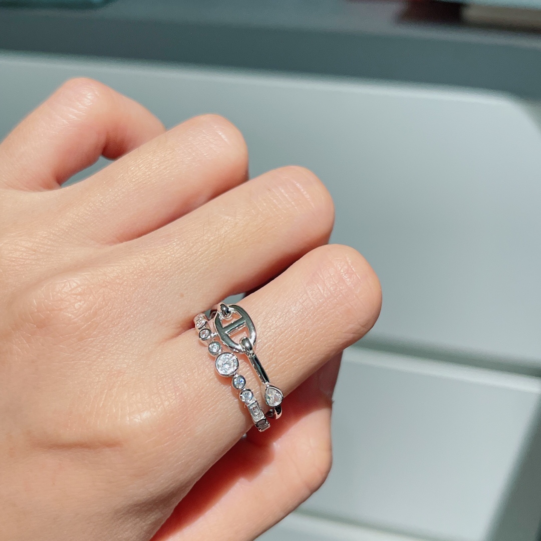 HMR020 Hermès Chaine d'Ancre Chaos Fancy Ring - ccjewelryacc