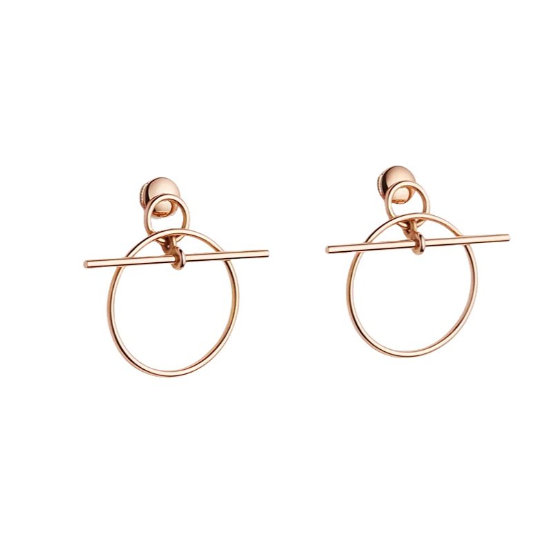 HMES008 Designer S925 Silver Loop earrings, small model - ccjewelryacc
