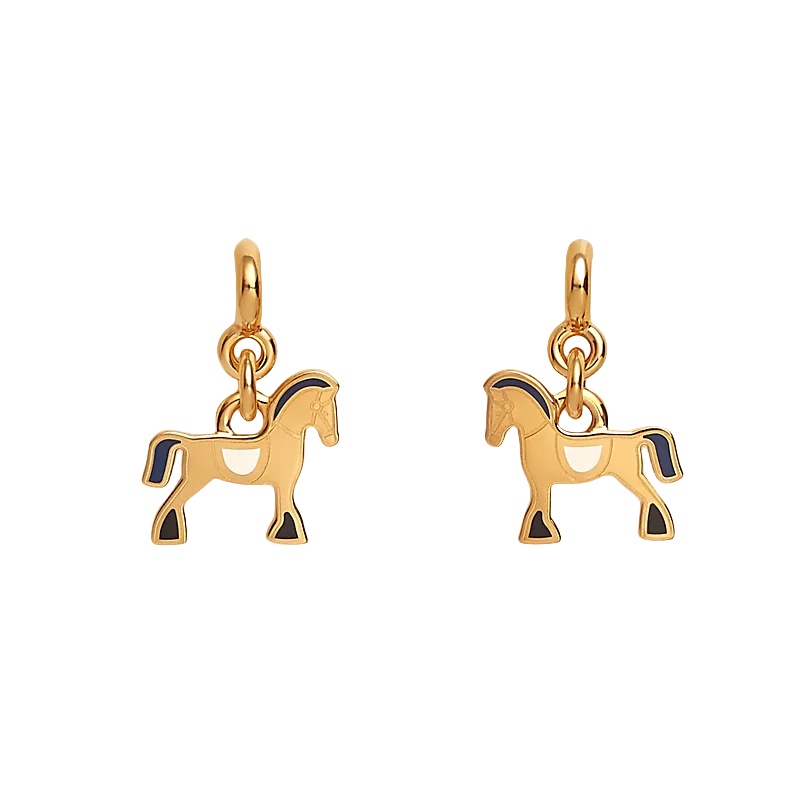 HMEV005 18k Gold Cheval earrings - ccjewelryacc