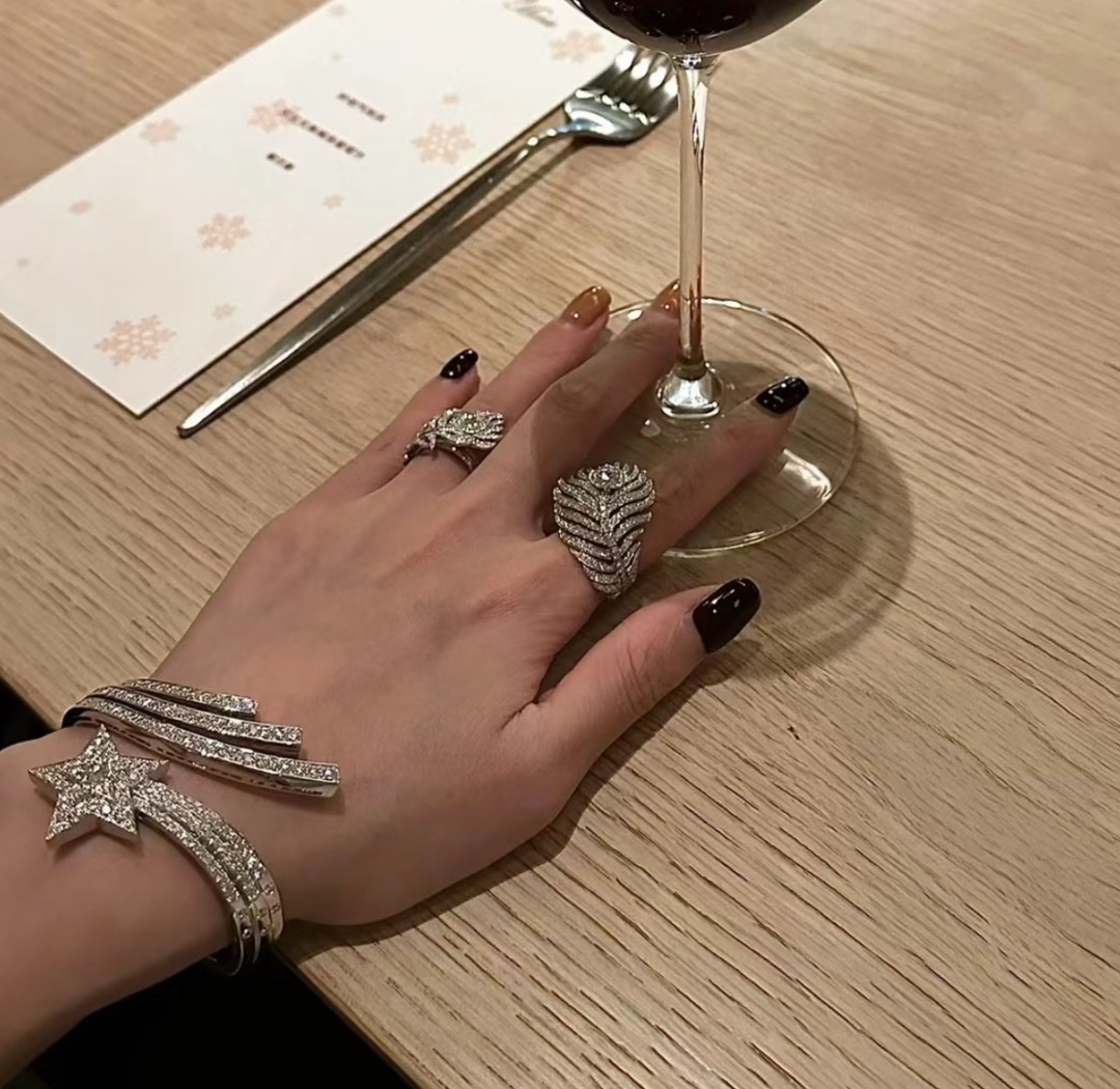 CCSS003 S925 Silver Comete Diamond Bangle Bracelet - ccjewelryacc