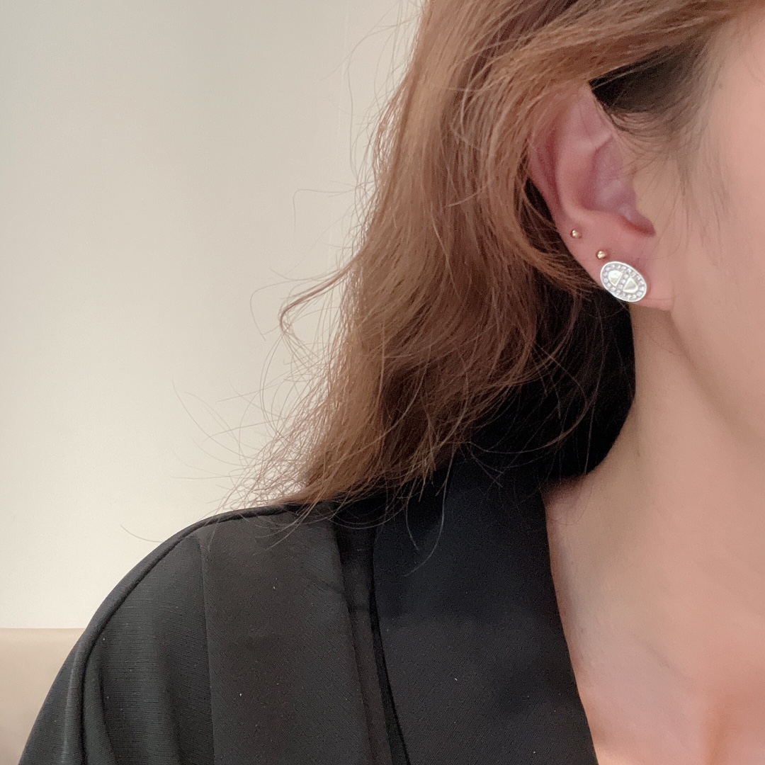 HME022 Hermes Chaine d'ancre Contour stud earrings - ccjewelryacc