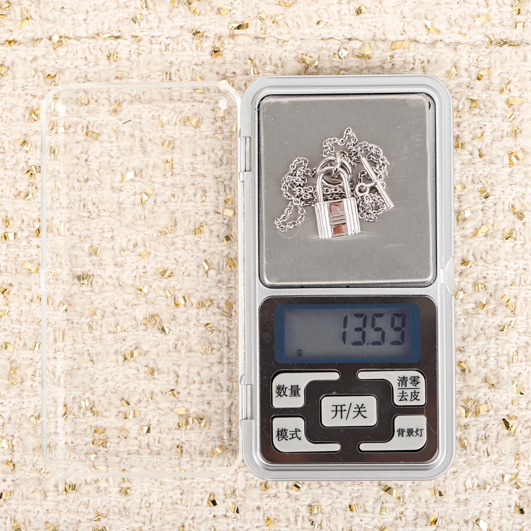 HMNS002 S925 Sterling Silver Kelly Cadenas pendant necklace - ccjewelryacc