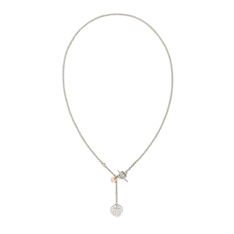 HMNS006 S925 Sterling Silver Ex-Libris pendant necklace , bracelet, small model - ccjewelryacc