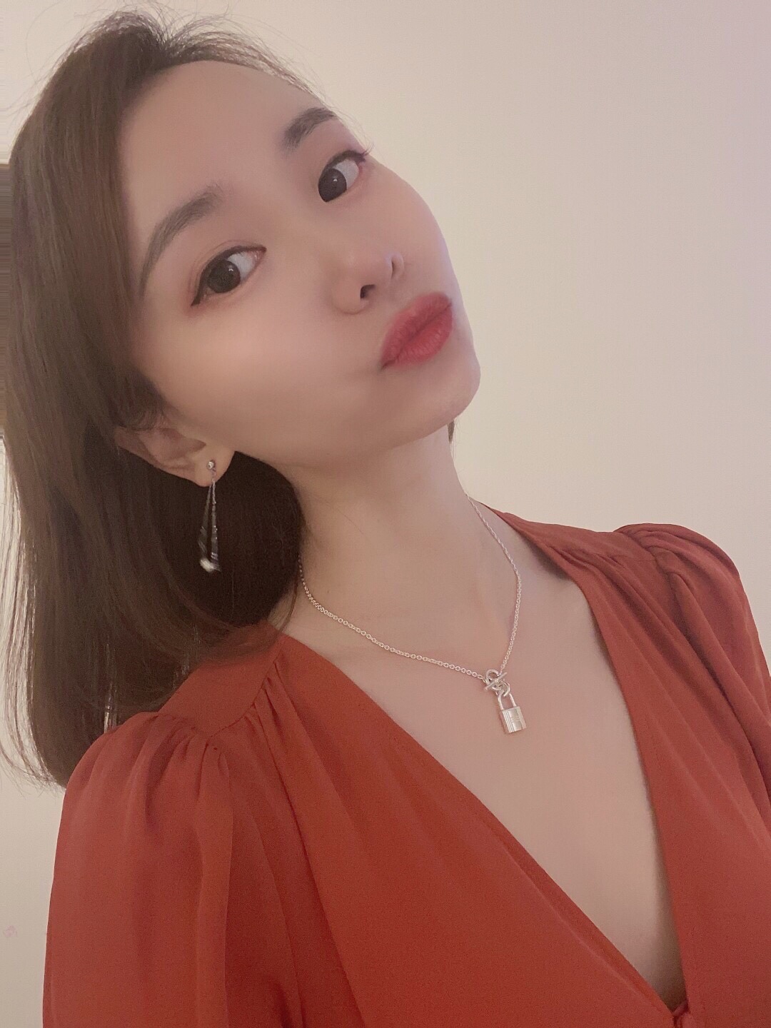 HMNS002 S925 Sterling Silver Kelly Cadenas pendant necklace - ccjewelryacc