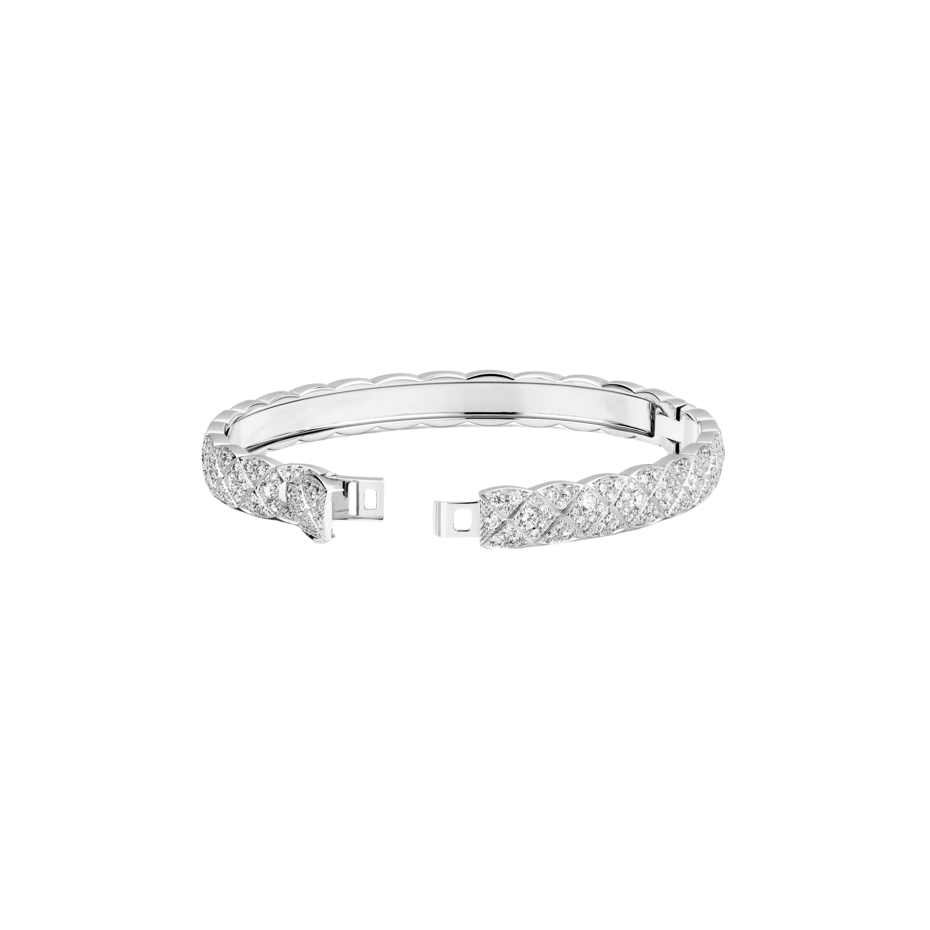 CCSS092 Full diamond S925 Silver COCO Crush Bangle Bracelet CC Bracelet - ccjewelryacc