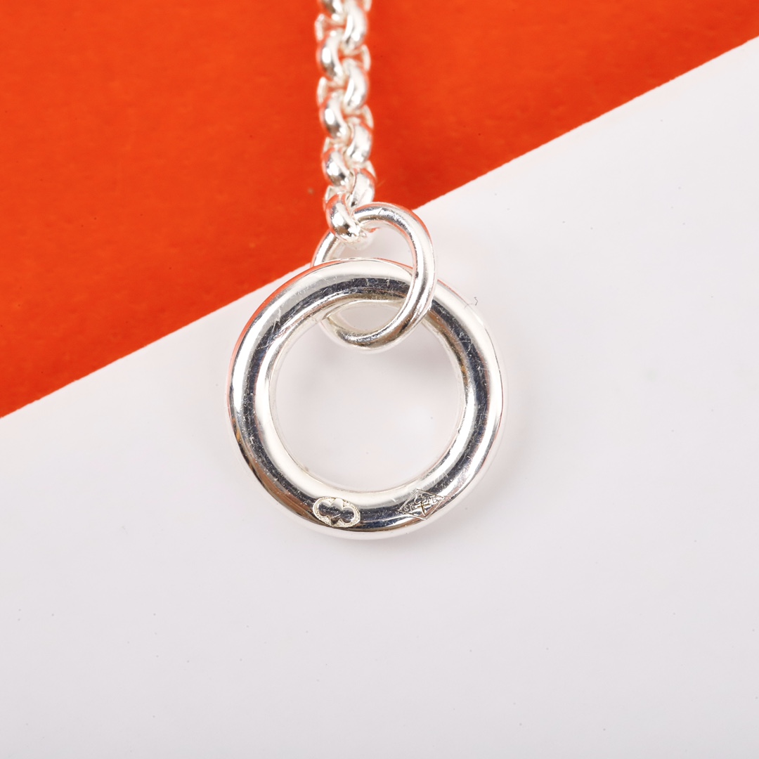 HMNS006 S925 Sterling Silver Ex-Libris pendant necklace , bracelet, small model - ccjewelryacc