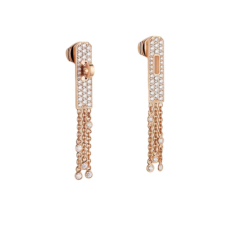 HMEV003 V-Gold Kelly Gavroche earrings - ccjewelryacc