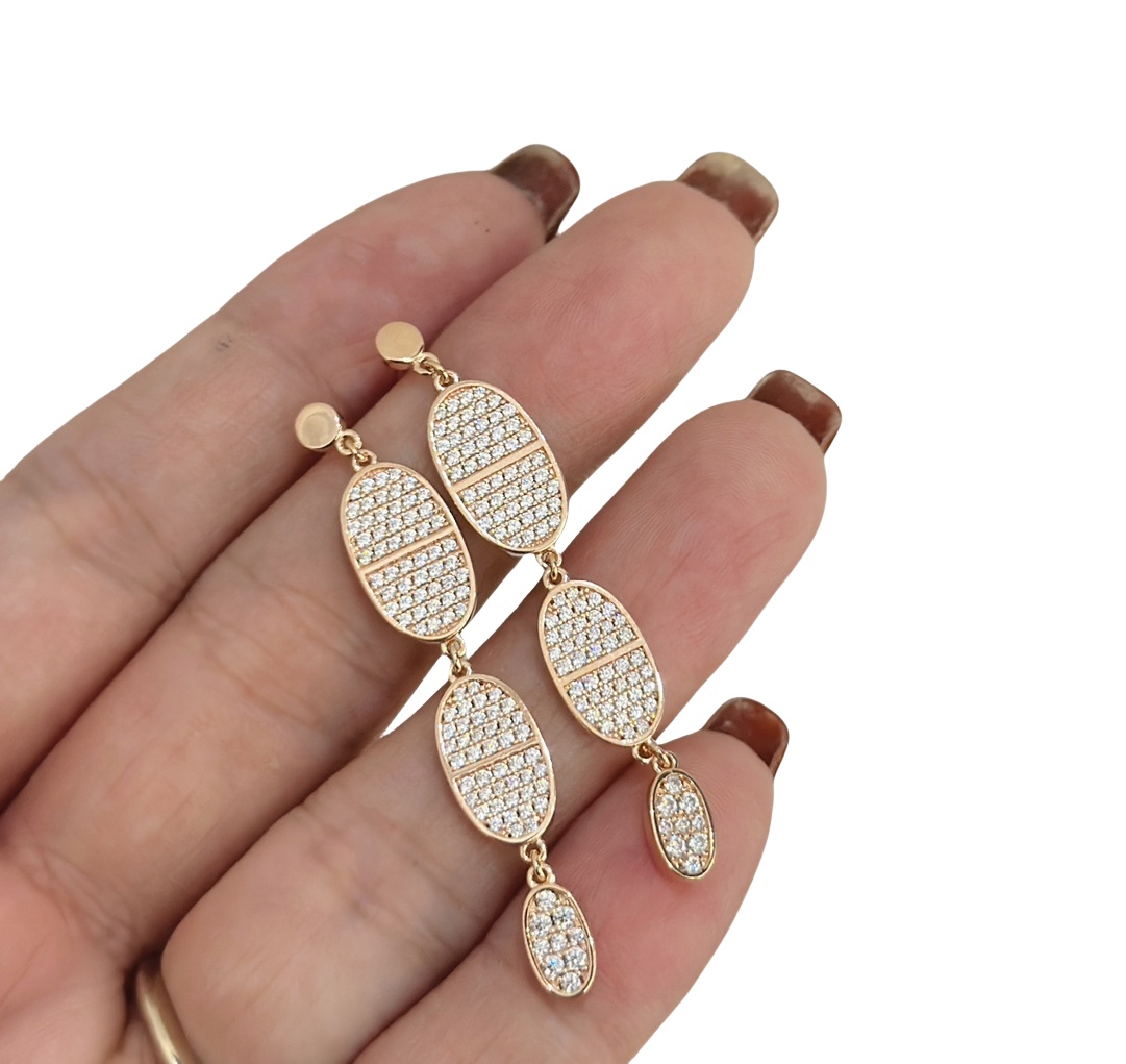 HMES002 Designer S925 Sterling Silver chaine d ancre earrings - ccjewelryacc