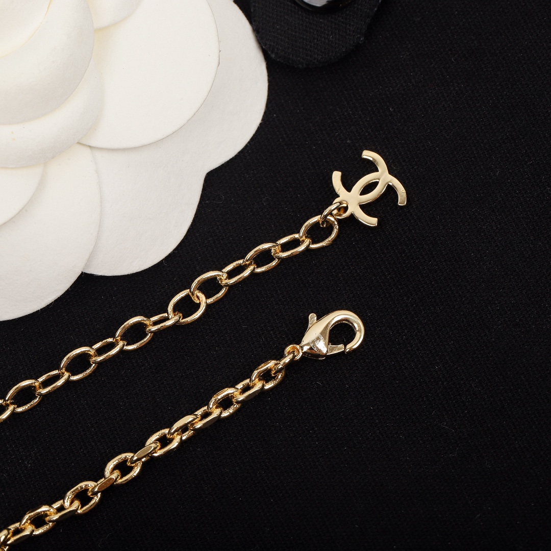 CCN247 CC X pattern Pendant Necklace bracelet - ccjewelryacc