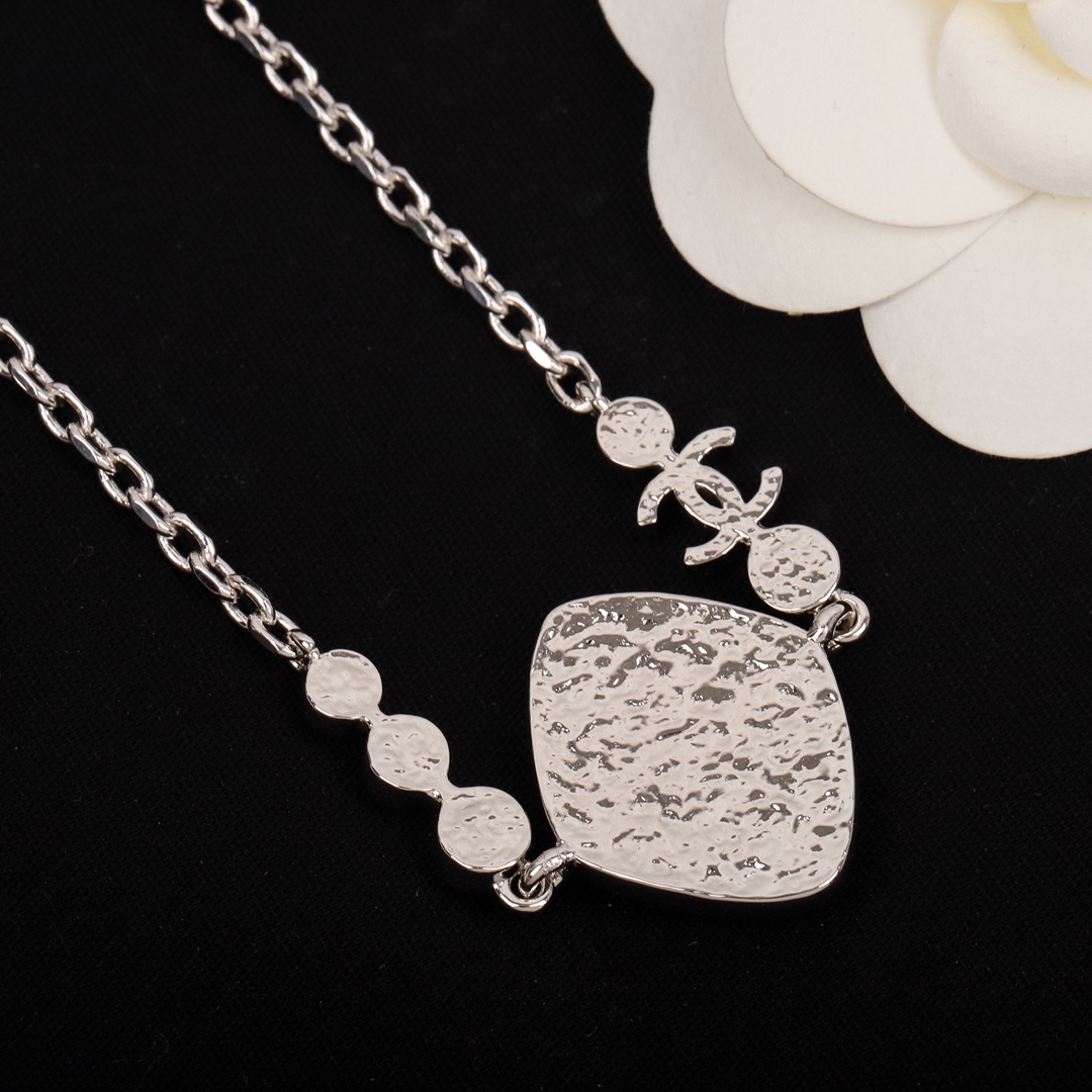 CCN247 CC X pattern Pendant Necklace bracelet - ccjewelryacc