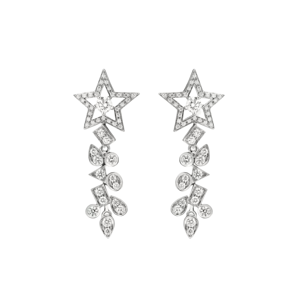 CCES009 S925 Sterling Silver diamond Comete earring - ccfashionjewelry