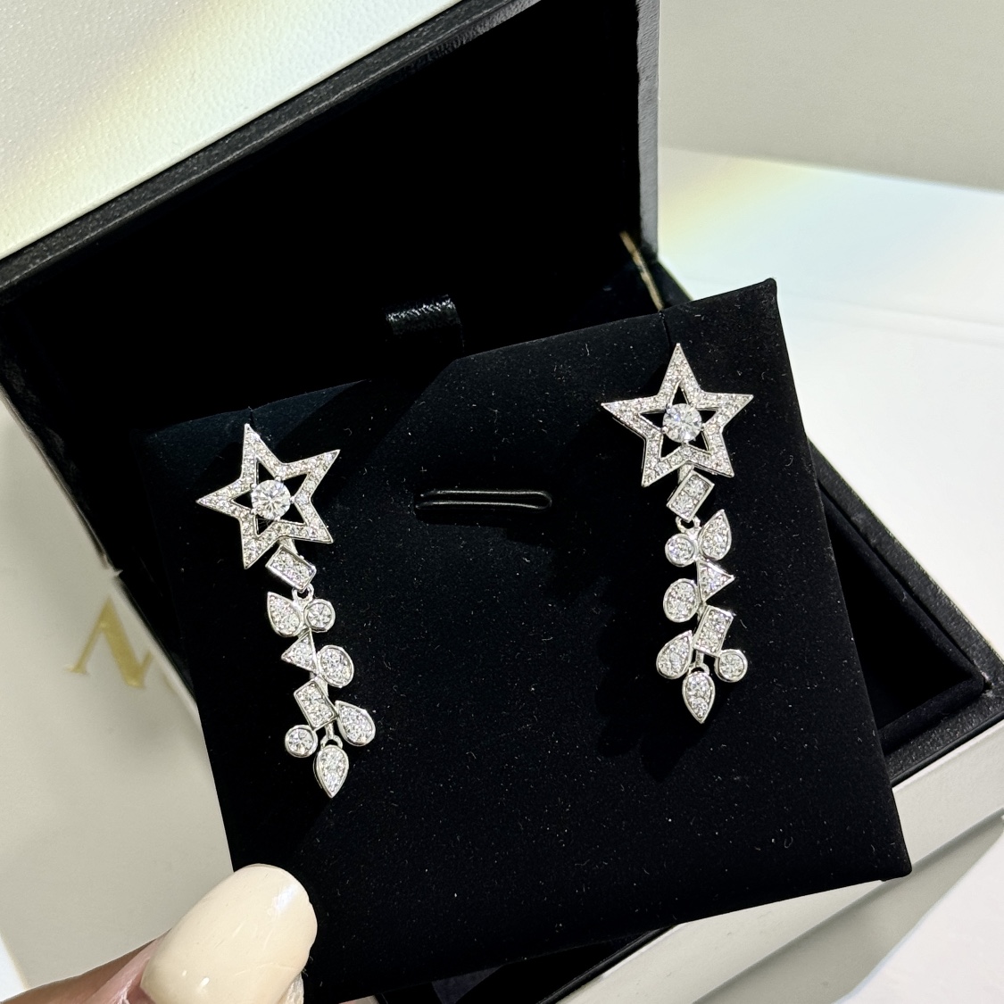 CCES009 S925 Sterling Silver diamond Comete earring - ccjewelryacc