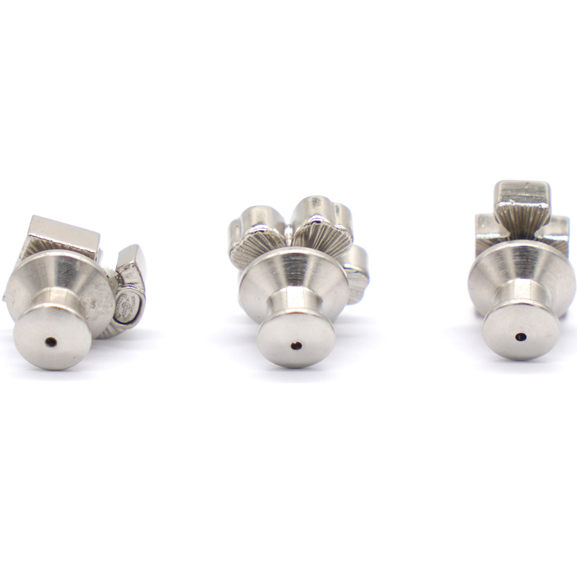 BCB010 Brooch Set of 3- Perfume No 5 Clover Crystal Silver - ccjewelryacc