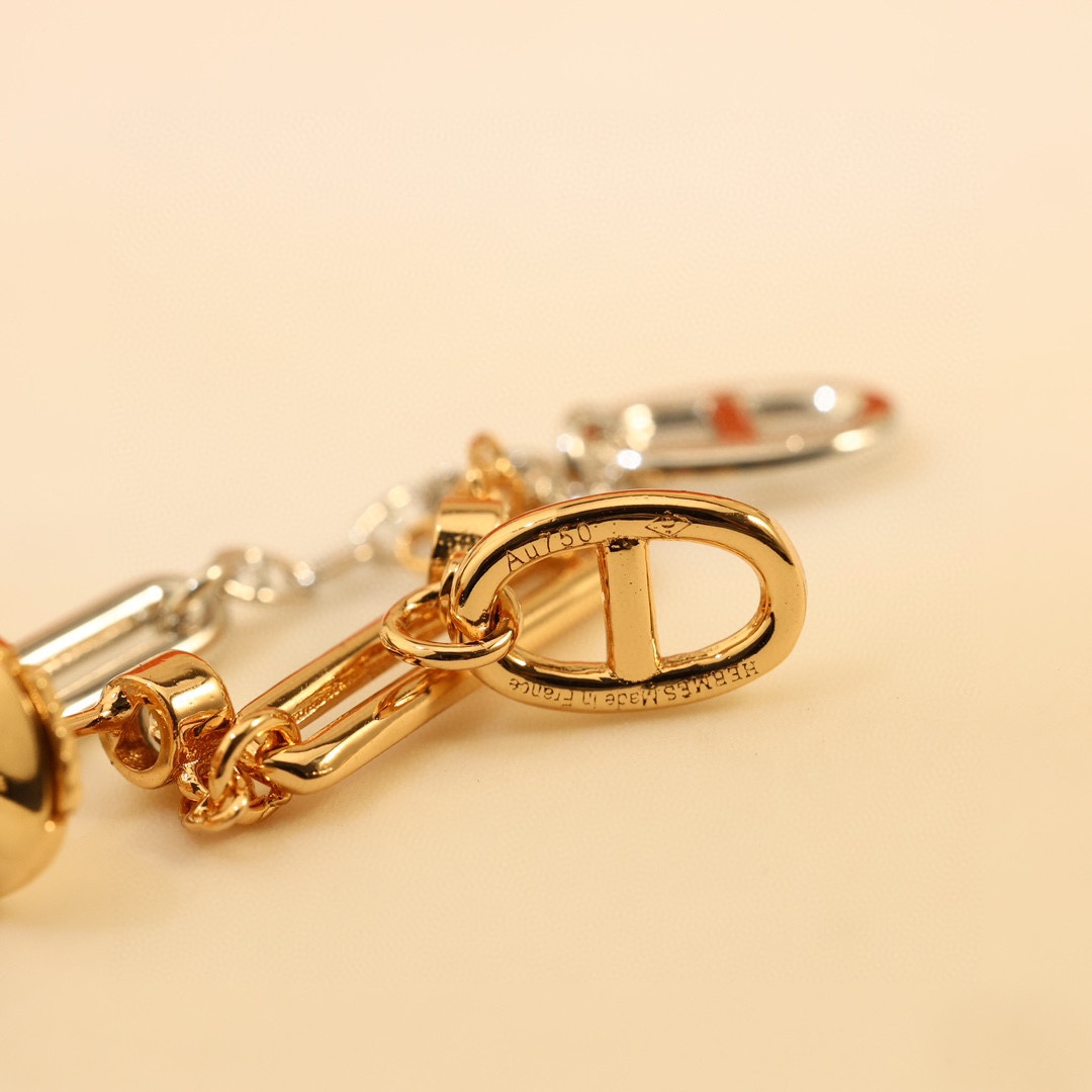 HMEV007 18k rose Gold kelly Chaine d'ancre Chaos earring - ccjewelryacc