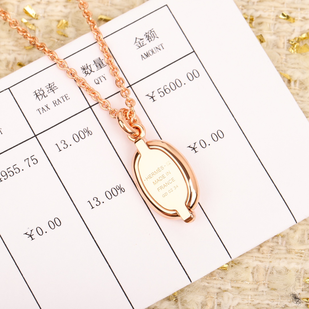 HMNS007 S925 Sterling Silver Mini Maillon pendant necklace, small model - ccjewelryacc