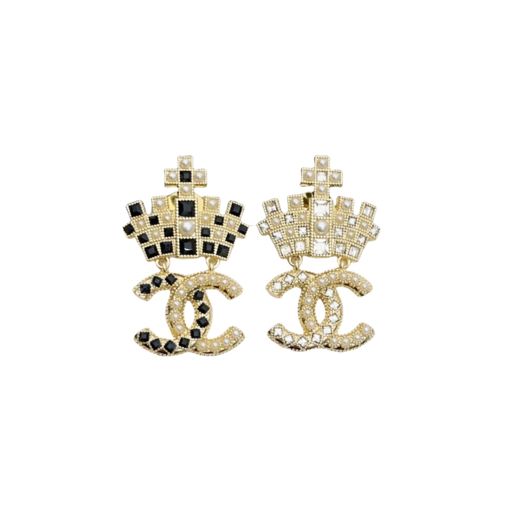 BCB021 CC crystal crown brooch pin - ccjewelryacc