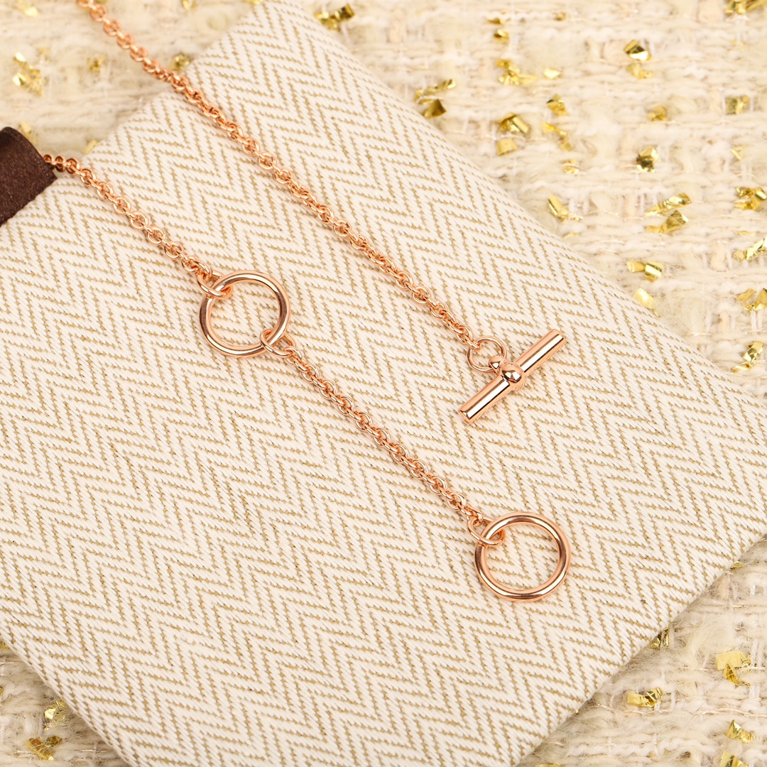 HMNS007 S925 Sterling Silver Mini Maillon pendant necklace, small model - ccjewelryacc