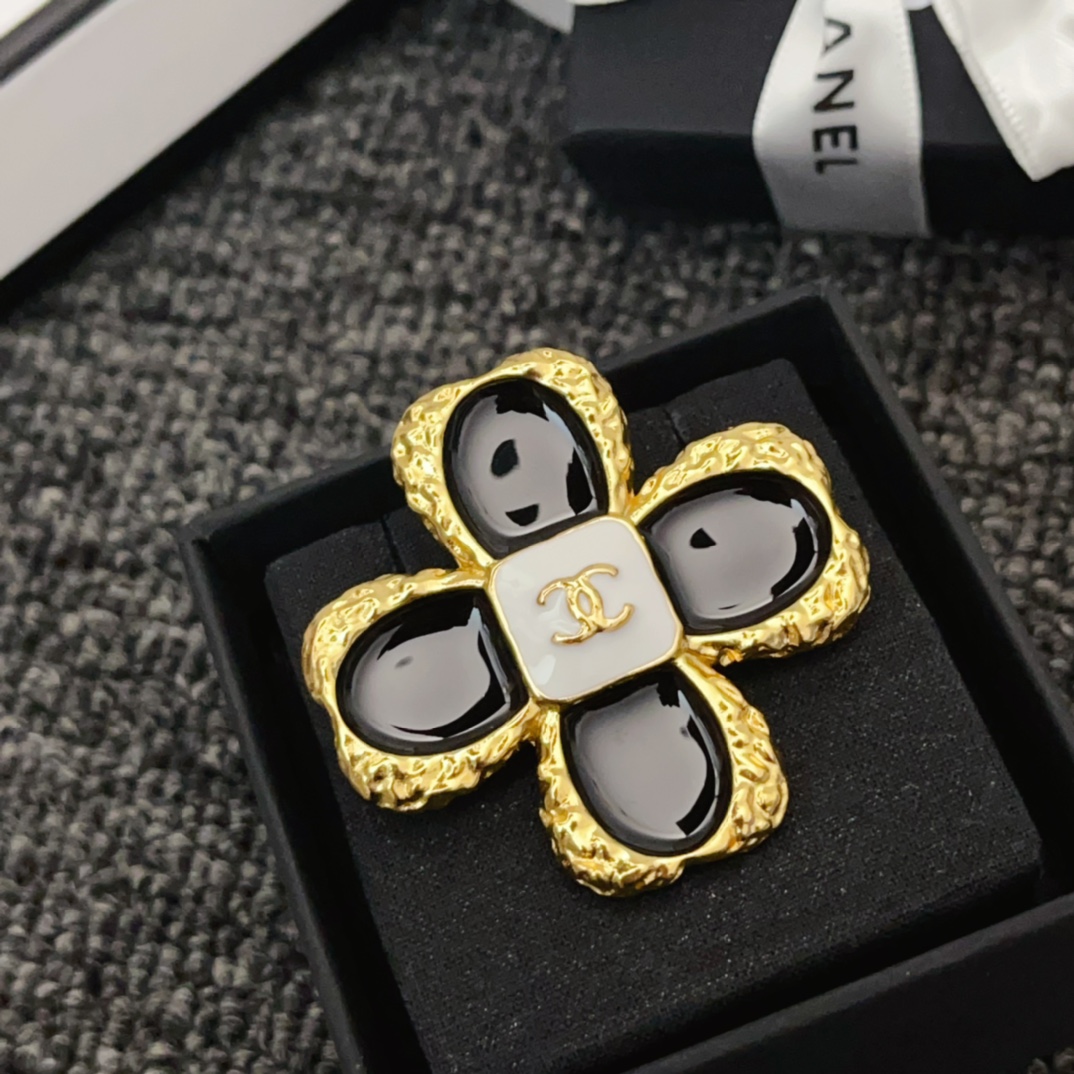 BCB009 CC leaf clover brooch - ccjewelryacc