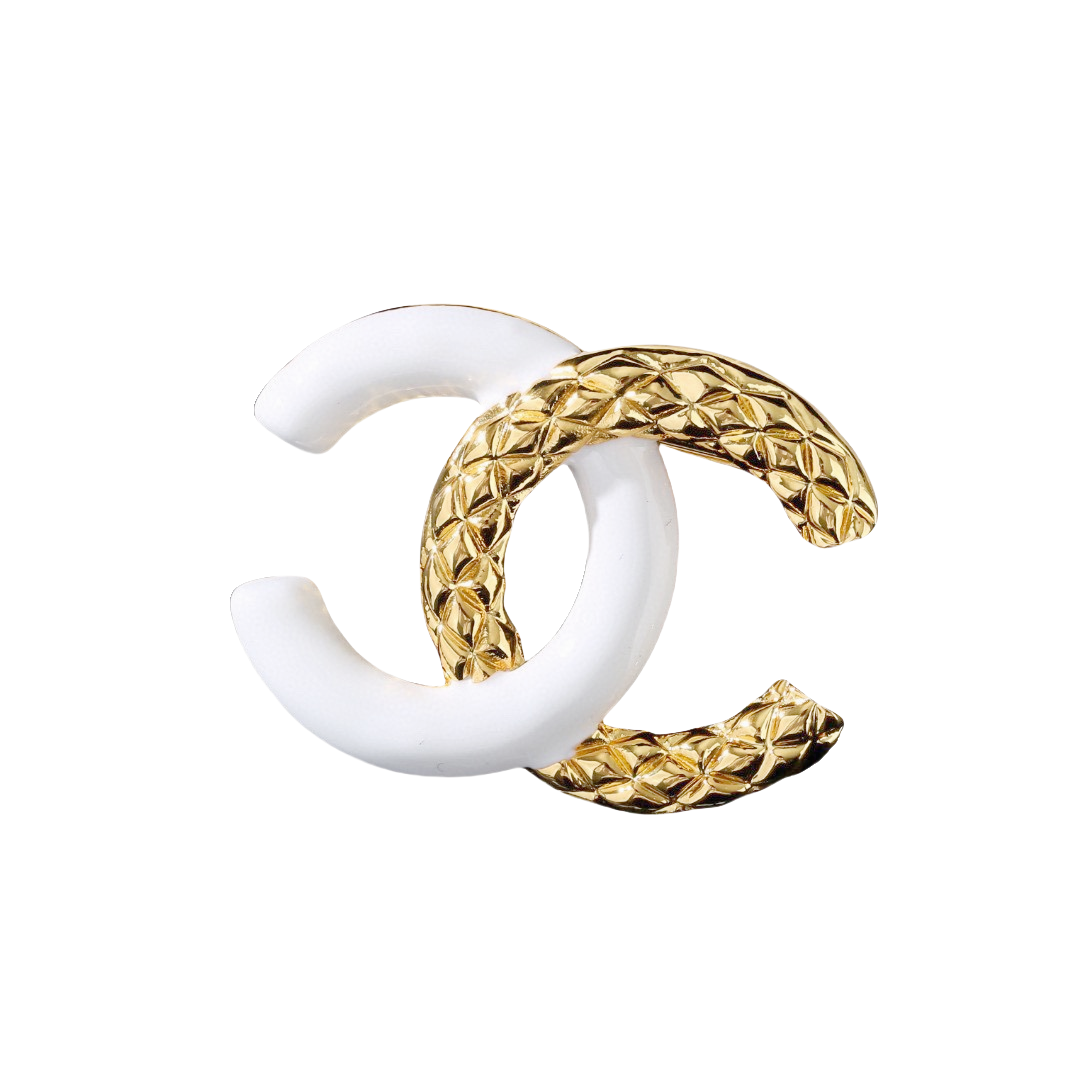 BCB028 Pink CC brooch - ccjewelryacc