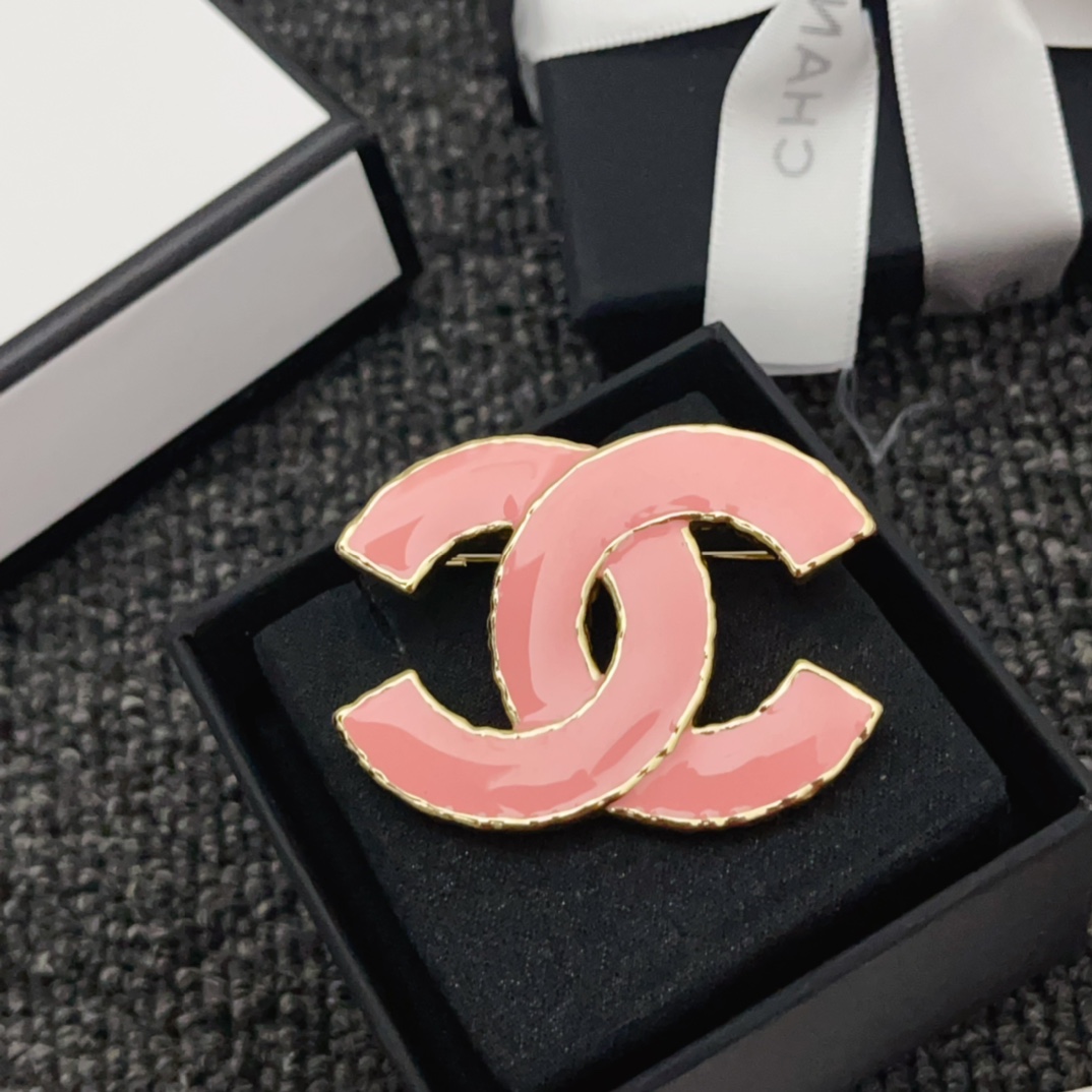 BCB011 Enamel CC brooch - ccjewelryacc