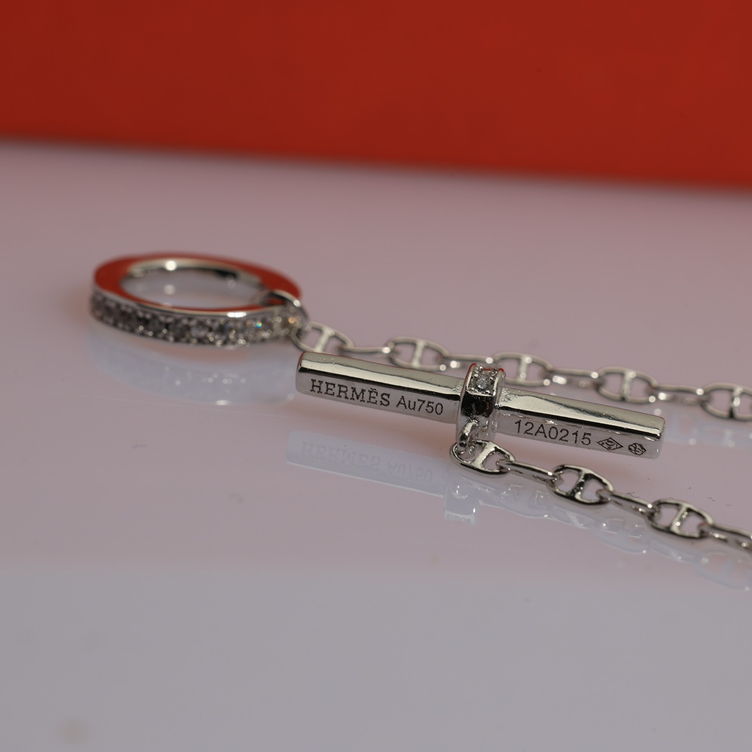 HMN010 Hermes Chaine d'ancre Chaos Fancy necklace - ccjewelryacc