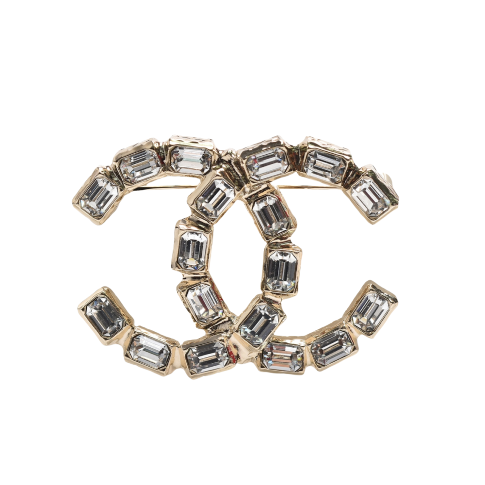 BCB030 CC square diamond brooch pin - ccjewelryacc