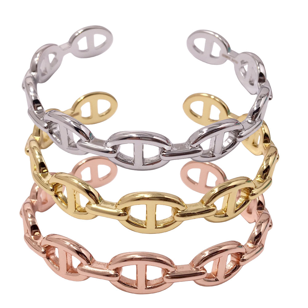 HMS039 H Bangle Bracelet - ccjewelryacc