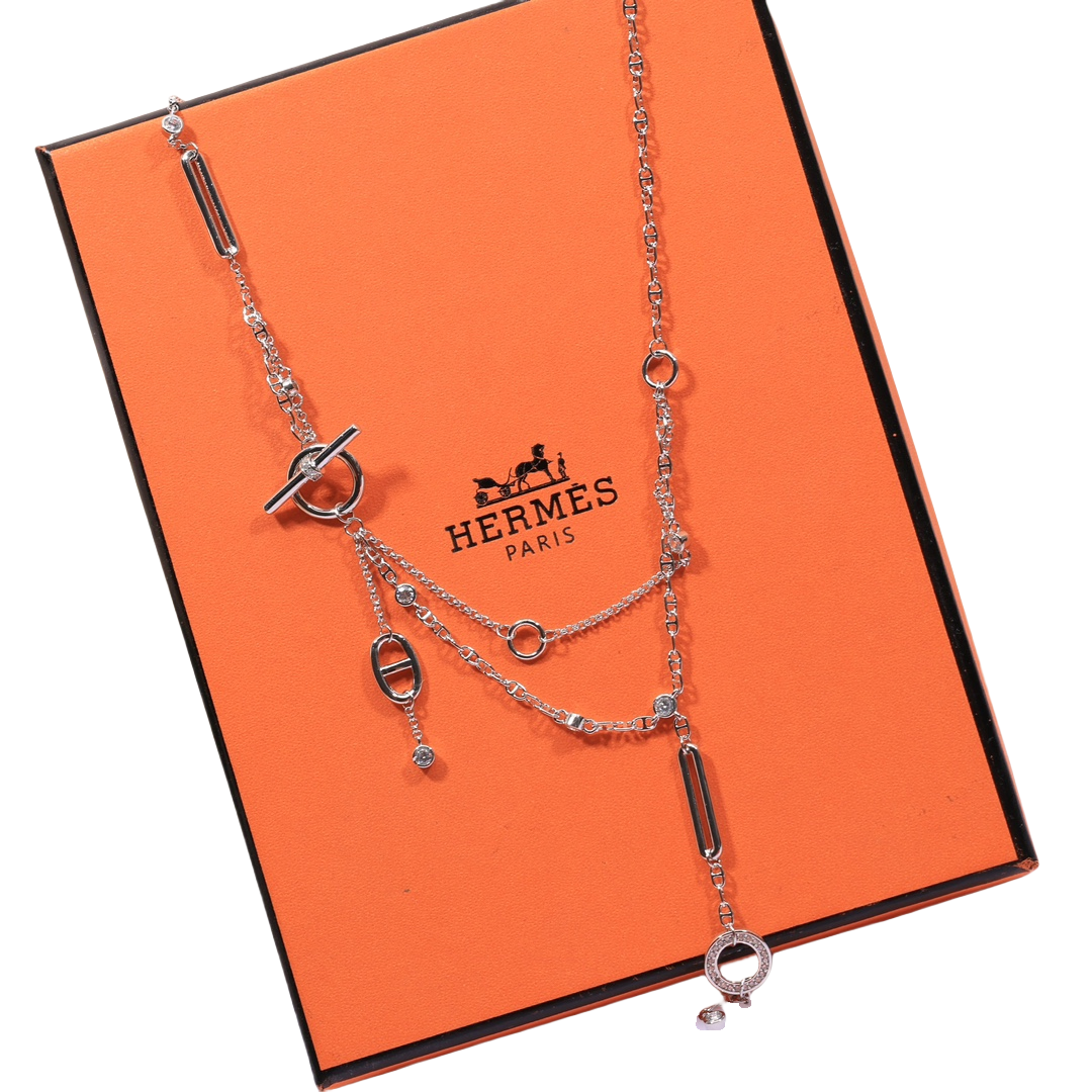 HMNV002 18k Rose Gold Chaine d'ancre Chaos Fancy necklace - ccjewelryacc