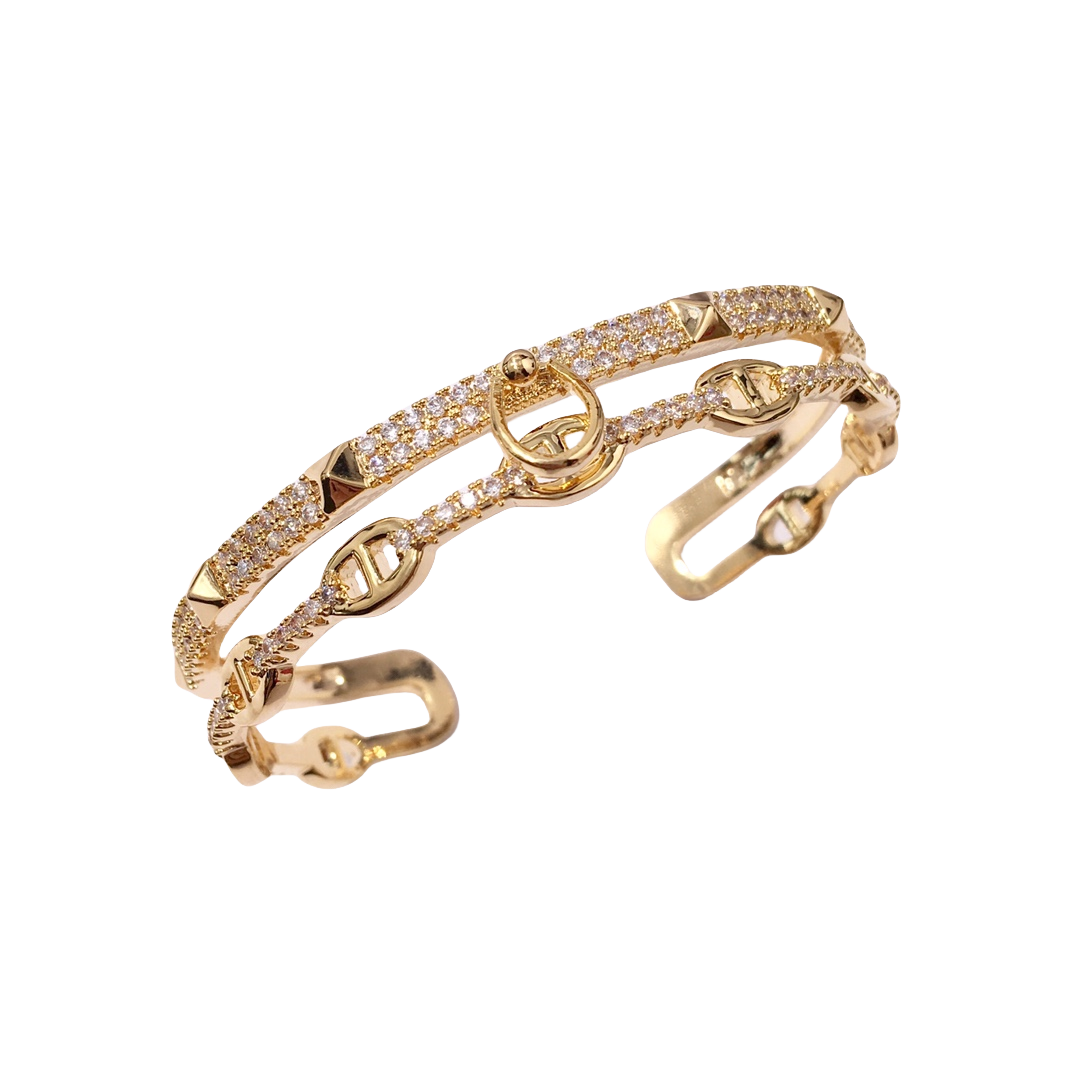 HMS036 Mona Cuff bracelet - ccjewelryacc