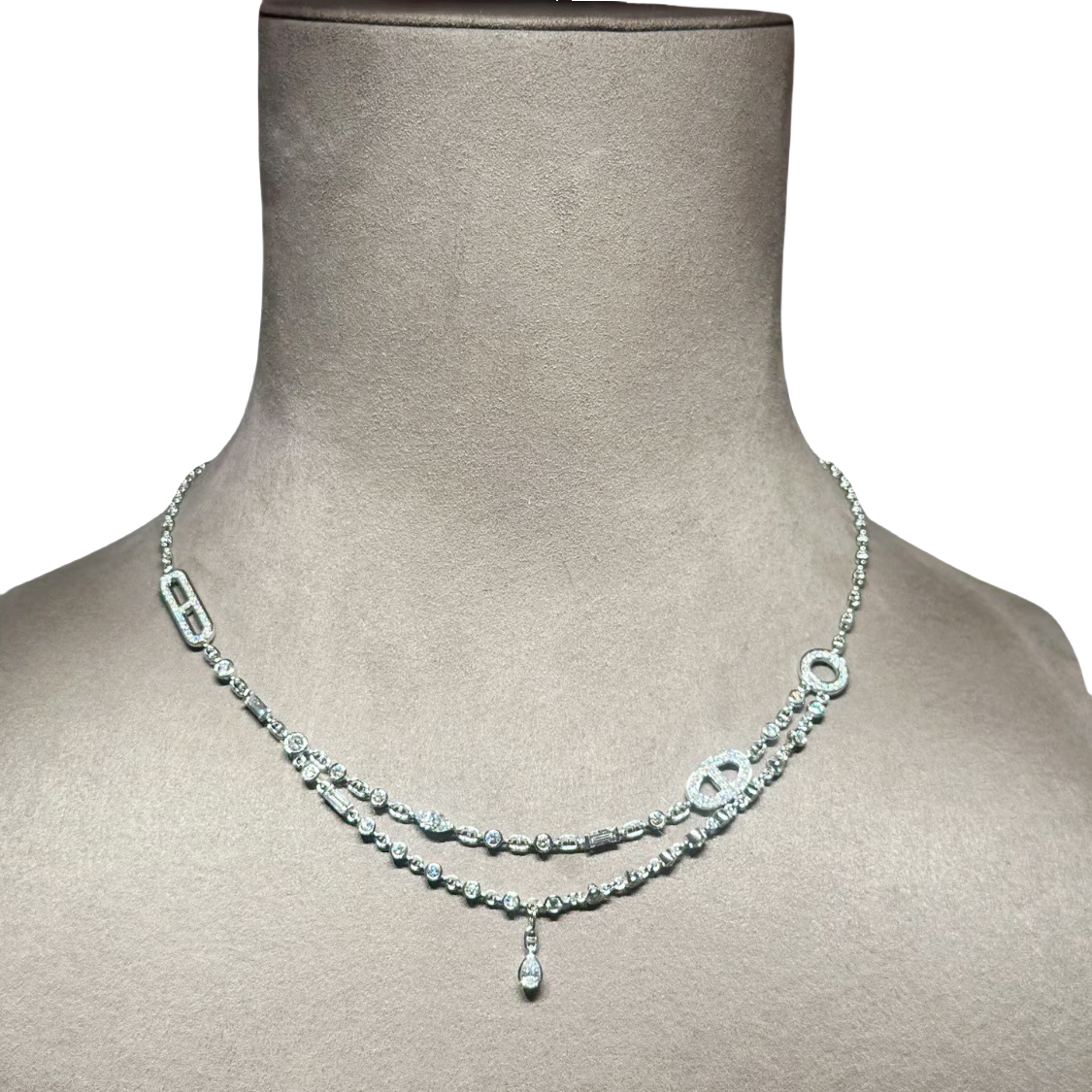 HMN010 Hermes Chaine d'ancre Chaos Fancy necklace - ccjewelryacc