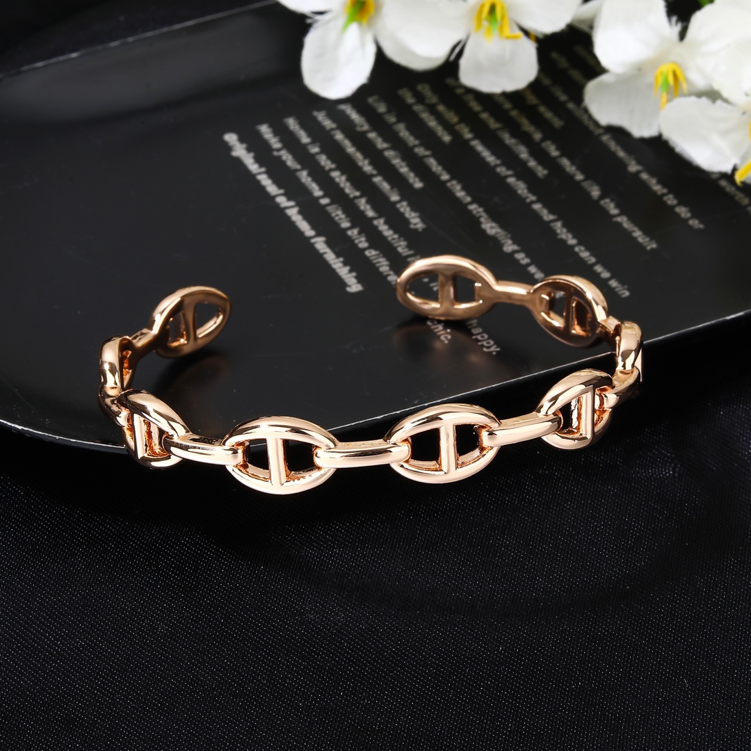 HMS039 H Bangle Bracelet - ccjewelryacc