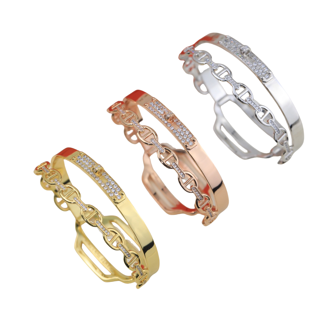 HMS006 Mona Cuff bracelet Large - ccjewelryacc