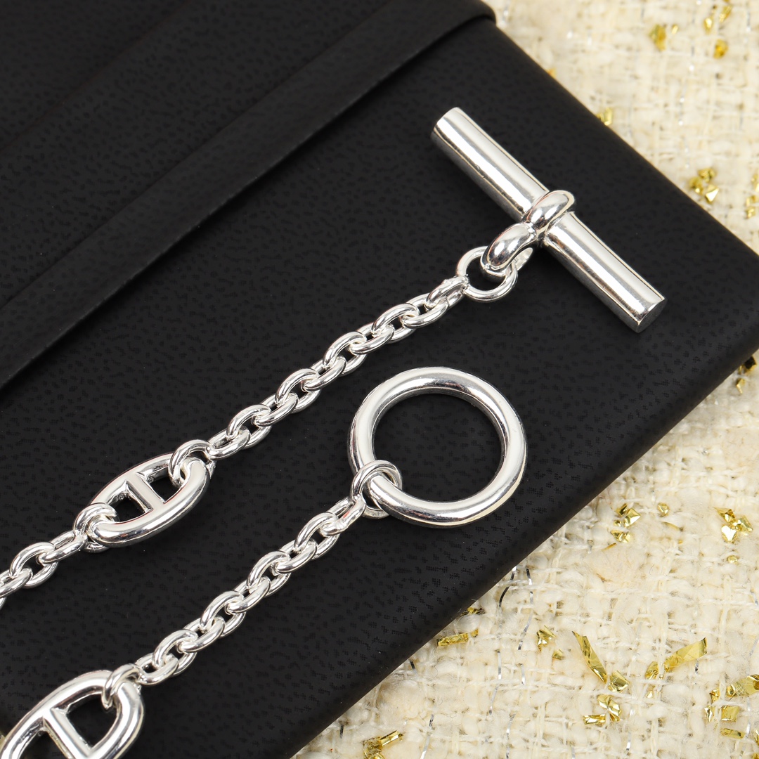 HMSS001 S925 Sterling Sliver Farandole bracelet chain - ccjewelryacc