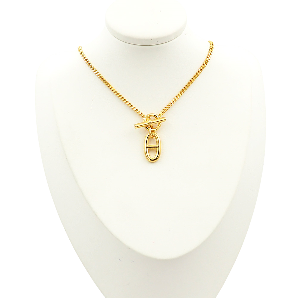 HMN014 H Pig nose Chaine d'ancre pendant necklace - ccjewelryacc