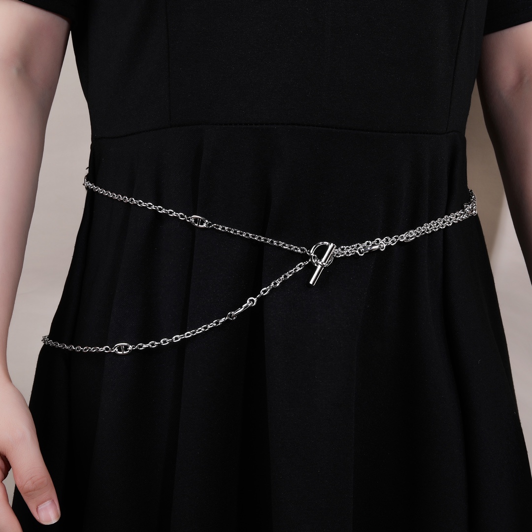 HMN004 160cm Long chain H Pig nose Chaine d'ancre Enchainee necklace - ccjewelryacc