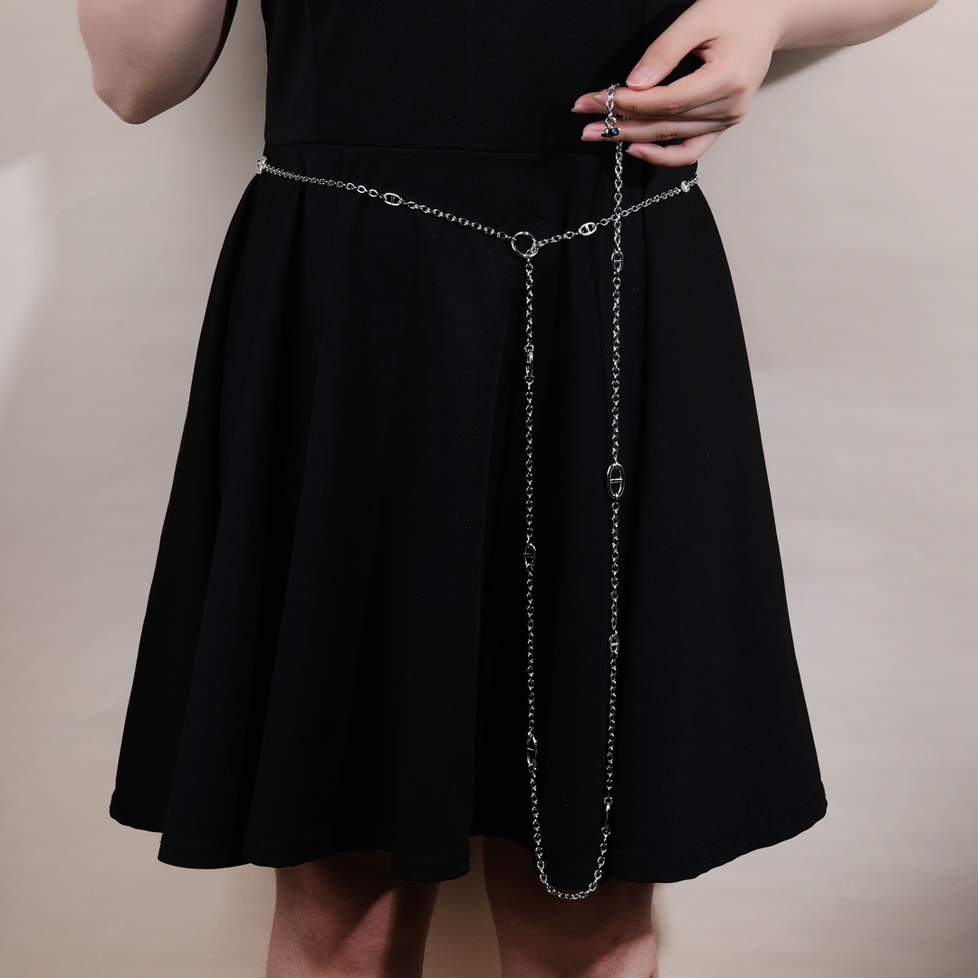 HMN004 160cm Long chain H Pig nose Chaine d'ancre Enchainee necklace - ccjewelryacc