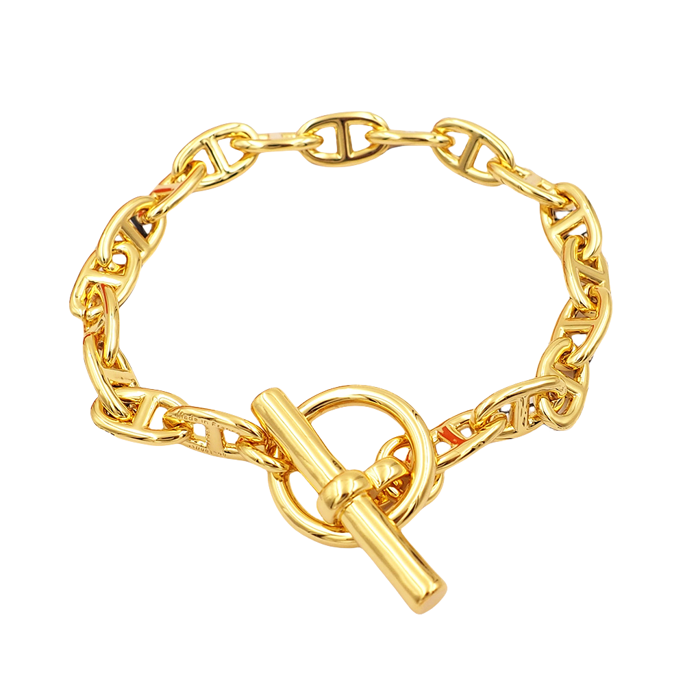 HMS009  Pig Nose OT Bracelet Chain Chaine d'ancre Medium - ccjewelryacc