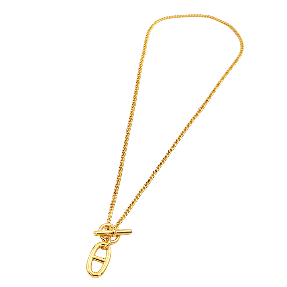HMN014 H Pig nose Chaine d'ancre pendant necklace - ccjewelryacc