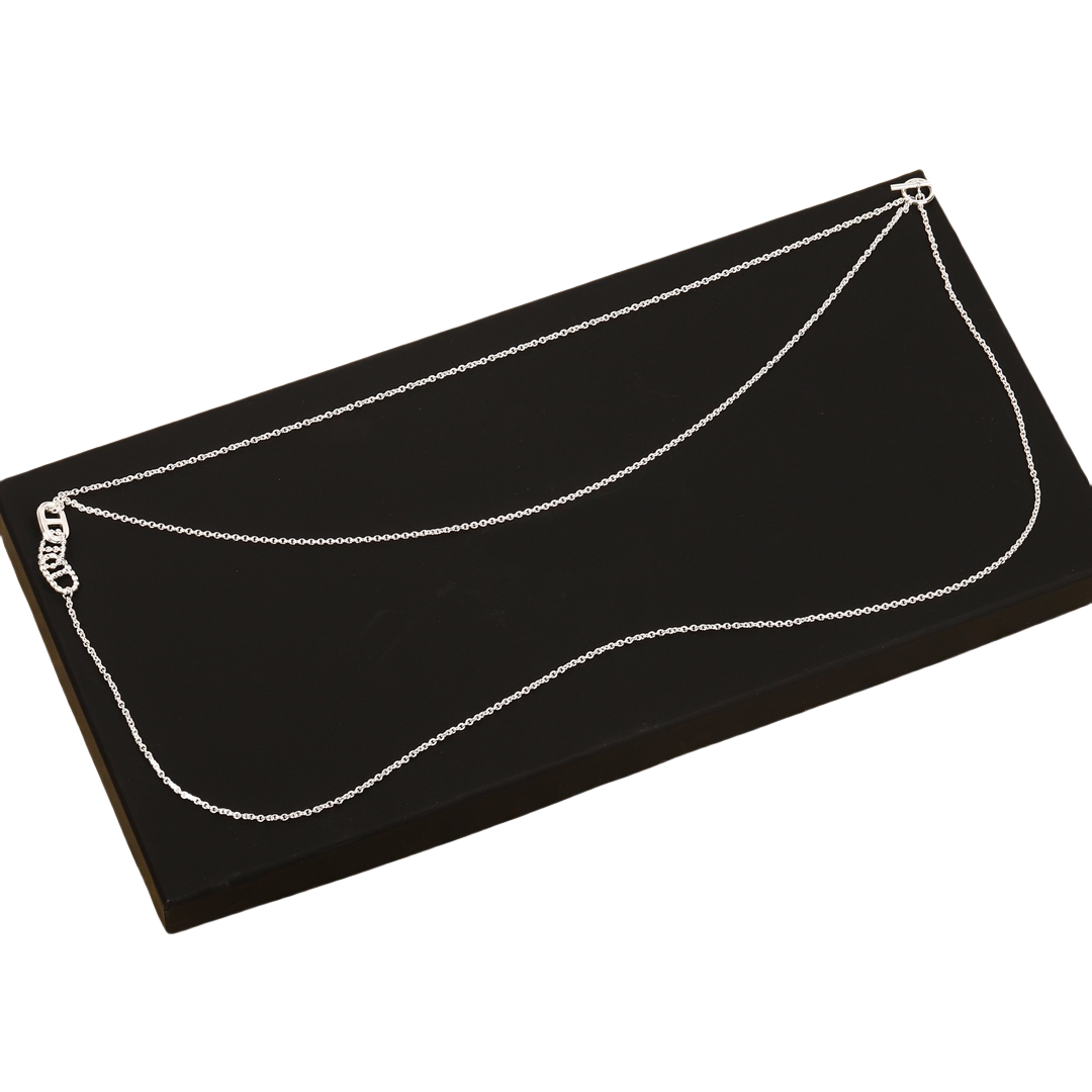 HMNS020 S925 Sterling Silver Parade necklace Large - ccjewelryacc