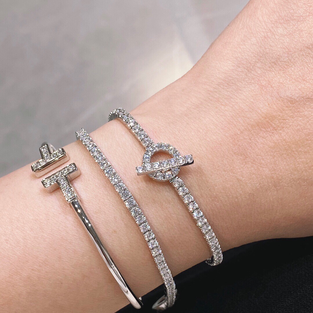 HMS071 Full diamond Finesse Bracelet - ccjewelryacc