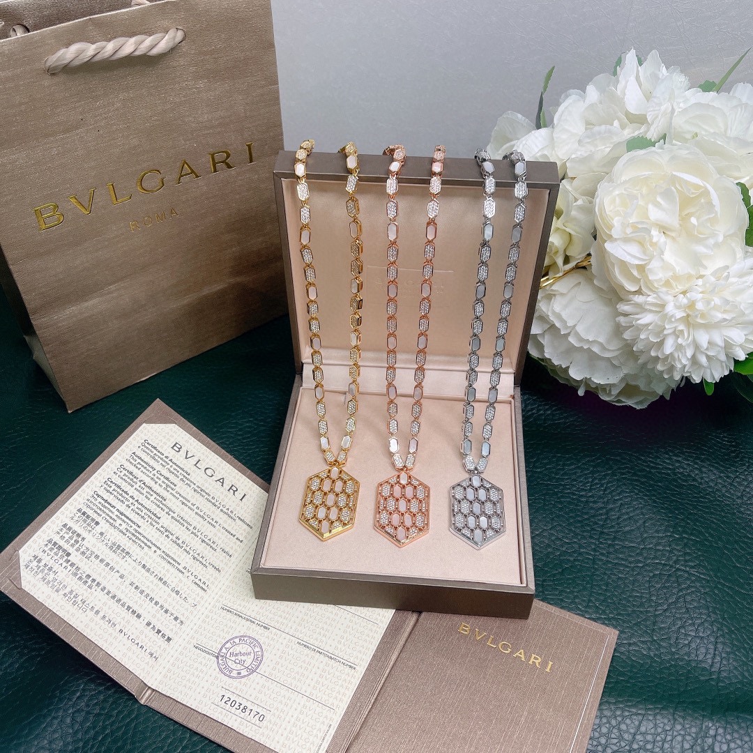 BGN015 Serpenti Eyes on Me diamond pendant necklace - ccjewelryacc