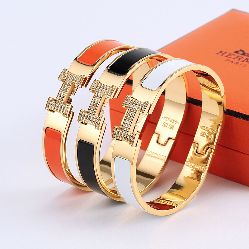 HMS033 Diamond Clic H bracelet - ccjewelryacc