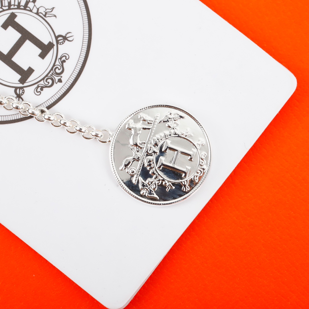 HMNS006 S925 Sterling Silver Ex-Libris pendant necklace , bracelet, small model - ccjewelryacc