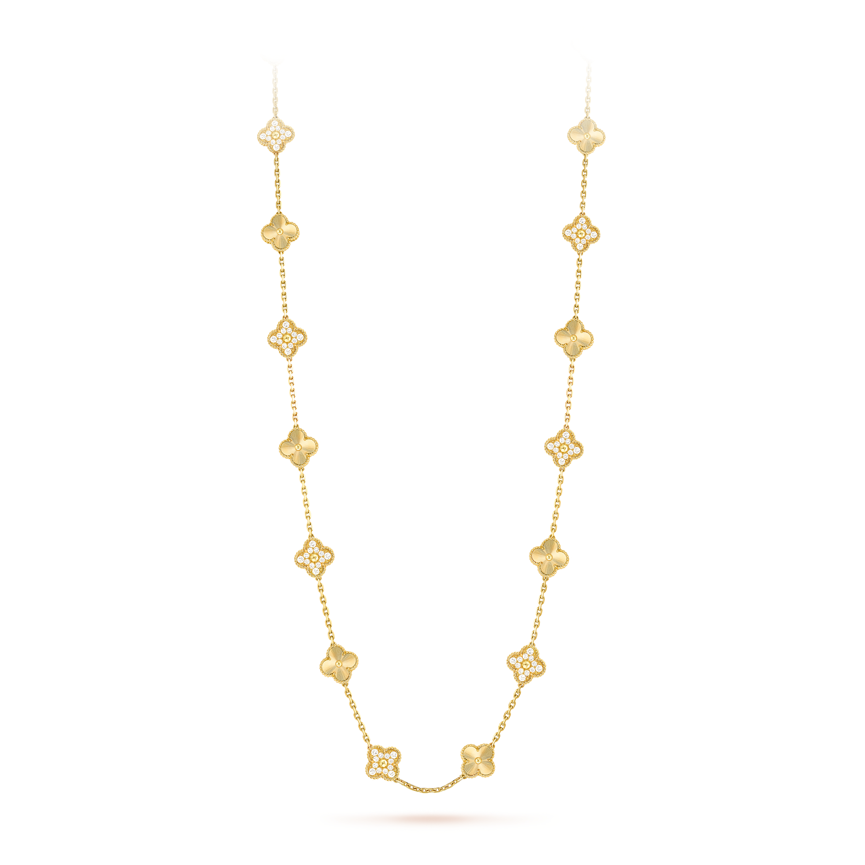 VCN027 VCA Alhambra long necklace Black 20 motifs - ccfashionjewelry