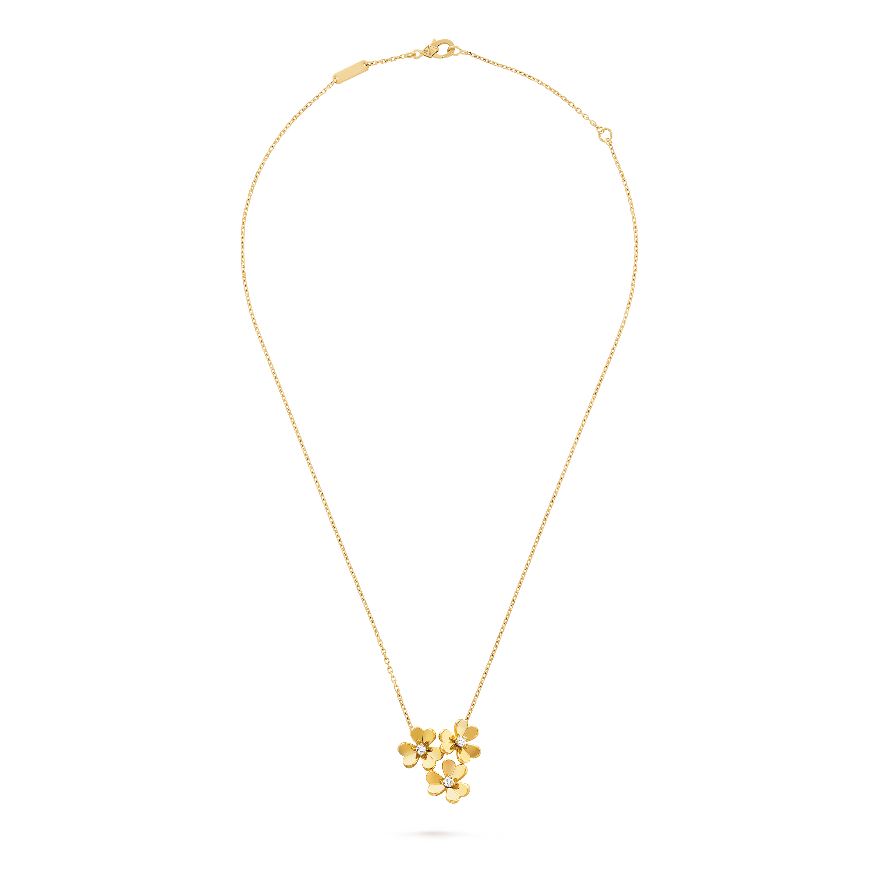 VCN072 Frivole pendant Necklace 3 flowers, mini - ccfashionjewelry