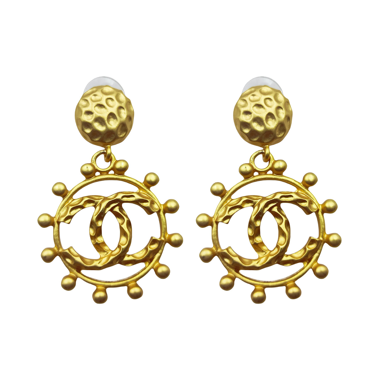 CCE550 Vintage cc drop earrings - ccjewelryacc