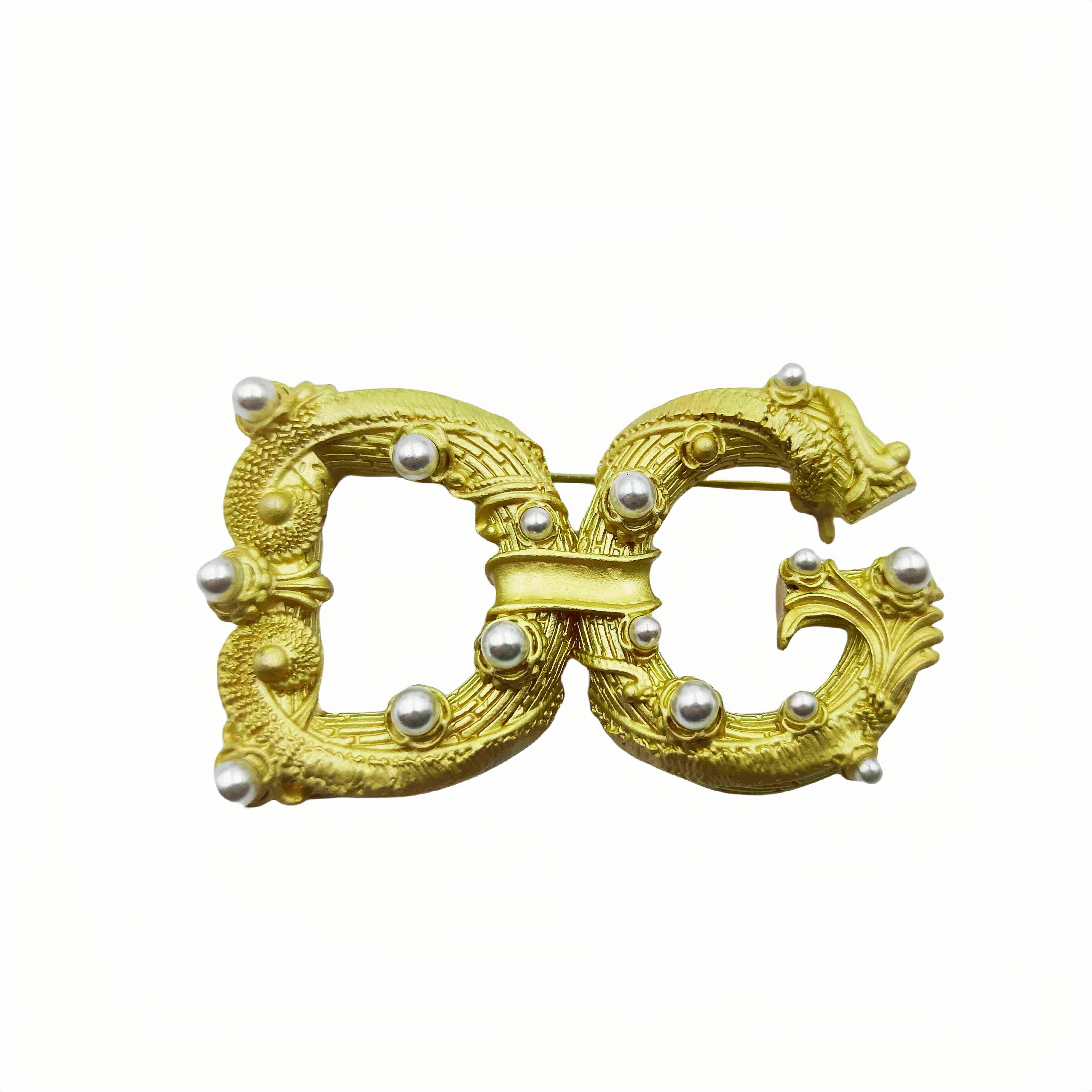 DGB003 Vintage DG Logo brooch pin - ccjewelryacc