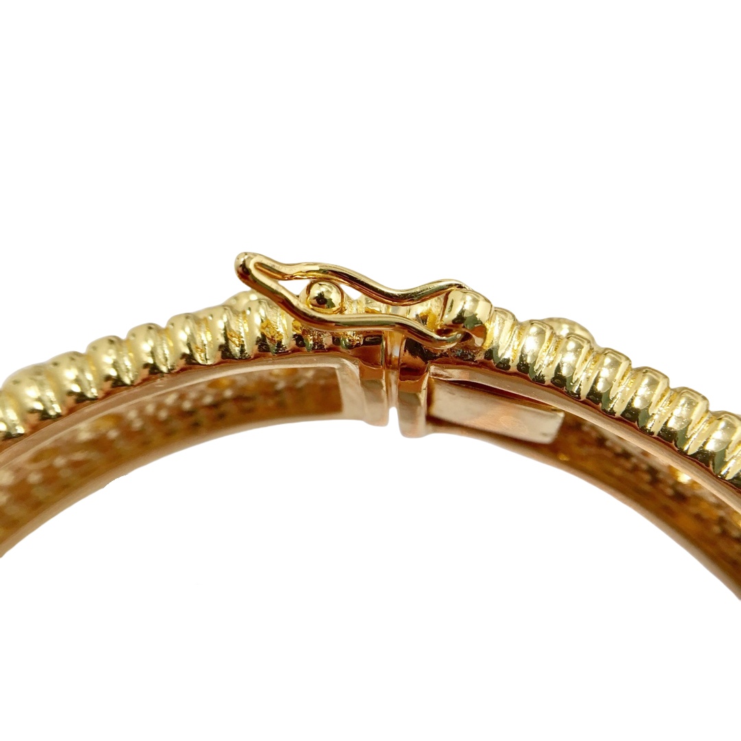 VCS012 Perlée clovers bangle bracelet - ccjewelryacc
